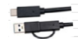 Cable USB-C con adaptador USB-A